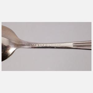 WMF zwölf Mokkalöffel Quadratendekor