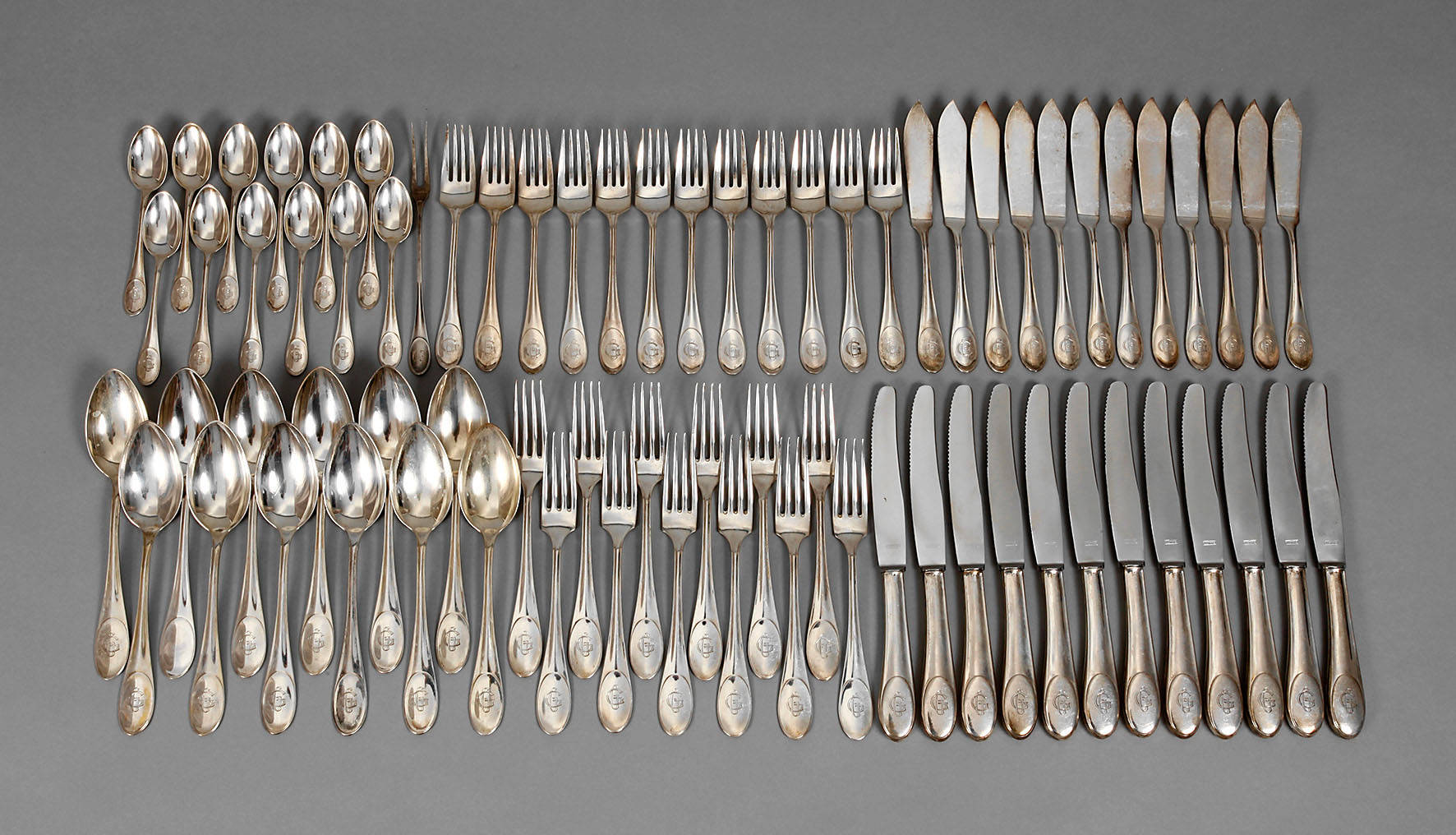 Großes Silberbesteck Albin Müller