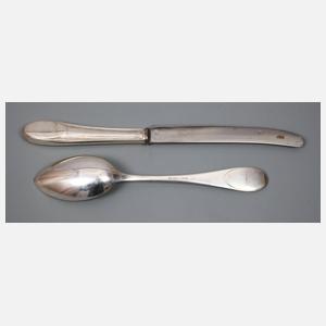 Silber fünf Besteckteile Albin Müller