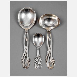 Drei Silberlöffel Dänemark