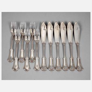 Hugo Leven Fischbesteck für sechs Personen