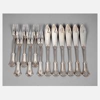 Hugo Leven Fischbesteck für sechs Personen111