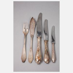 Konvolut Silberbesteck Hugo Leven