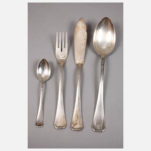 Konvolut Jugendstilbesteck Silber