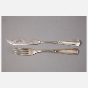 Silber Obstbesteck Jugendstil