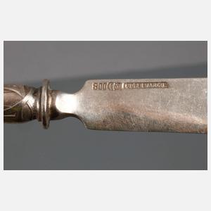 Silber vier Teile Obstbesteck Jugendstil