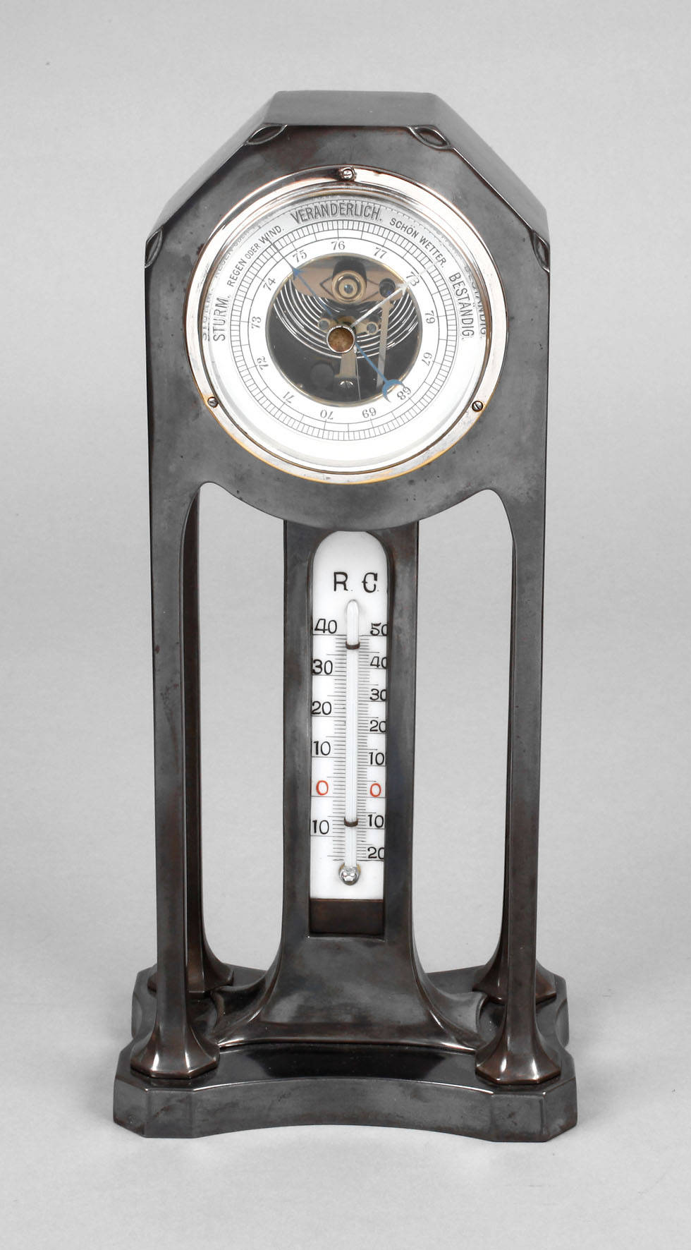 Albin Müller Barometer mit Thermometer