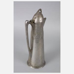 Albin Müller Hohe Jugendstilkanne