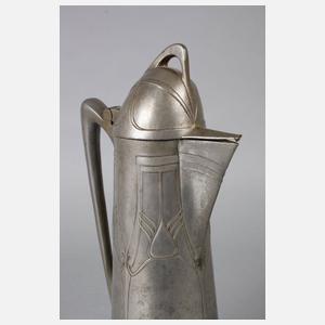 Albin Müller Hohe Jugendstilkanne