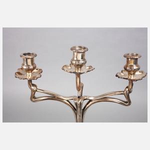 Große dreiflammige Jugendstilgirandole