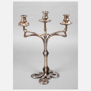 Große dreiflammige Jugendstilgirandole