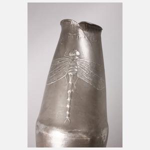 Große Jugendstilvase Libellendekor