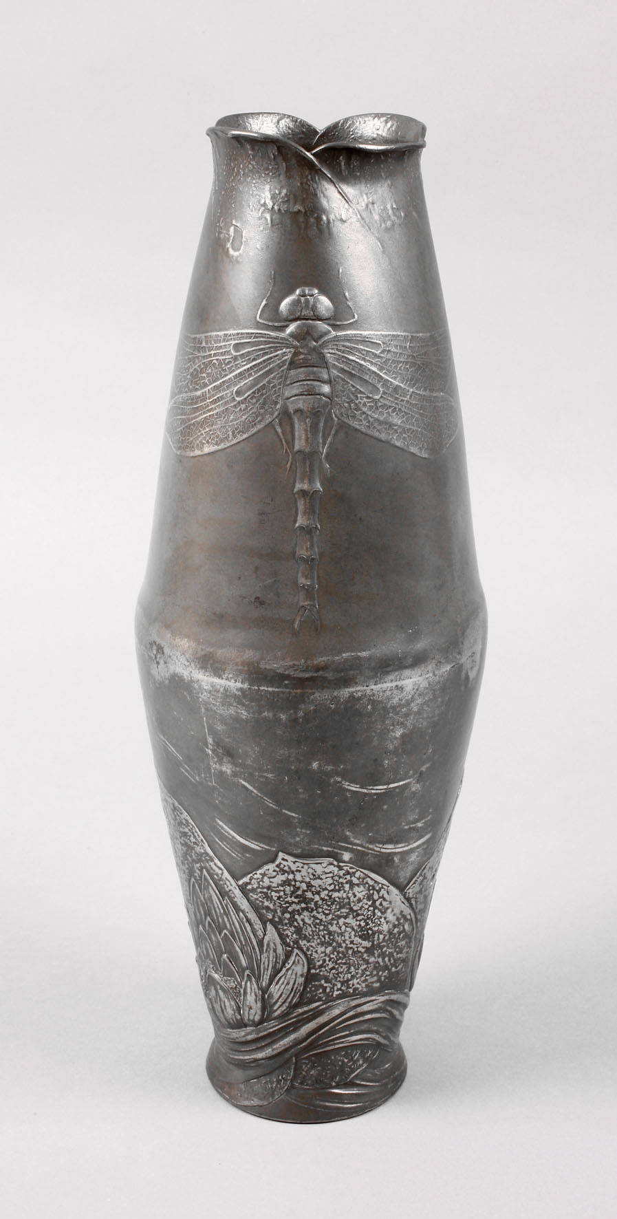 Große Jugendstilvase Libellendekor