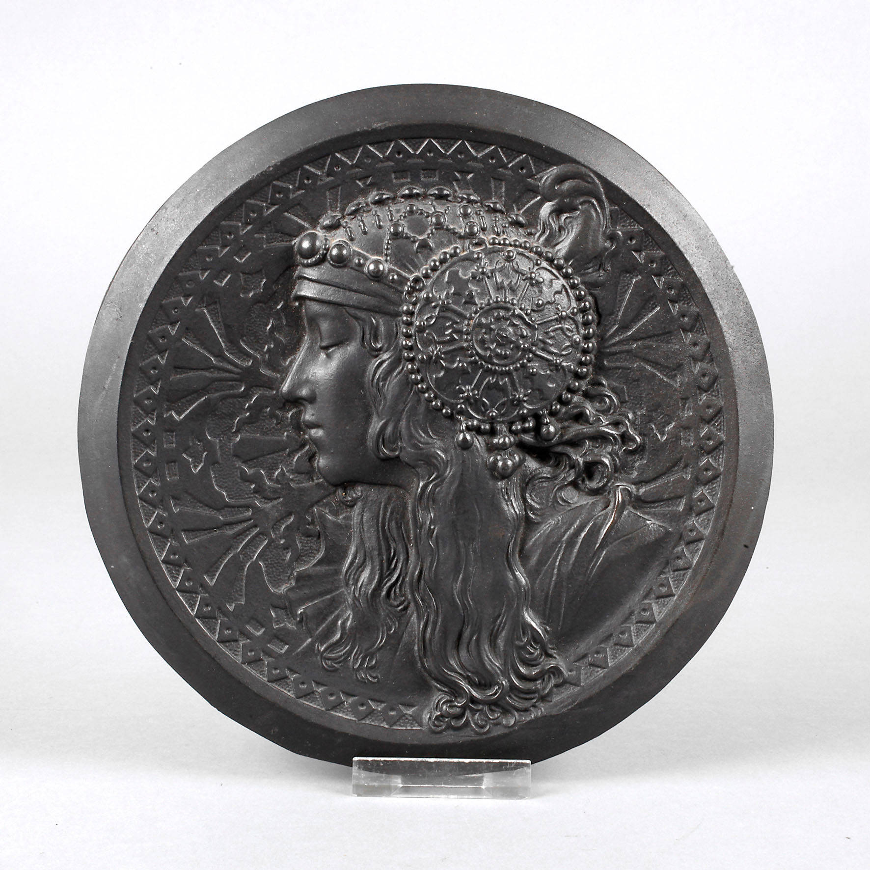 Wandplatte nach Alfons Mucha