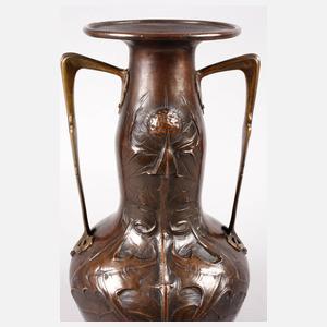 Jugendstilvase Disteldekor