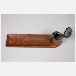 Tintenfass und Jugendstilschale Kupfer