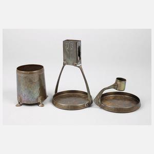 Rauchset Messing Jugendstil