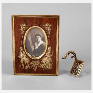 Tischbilderrahmen und Taschenuhrenständer