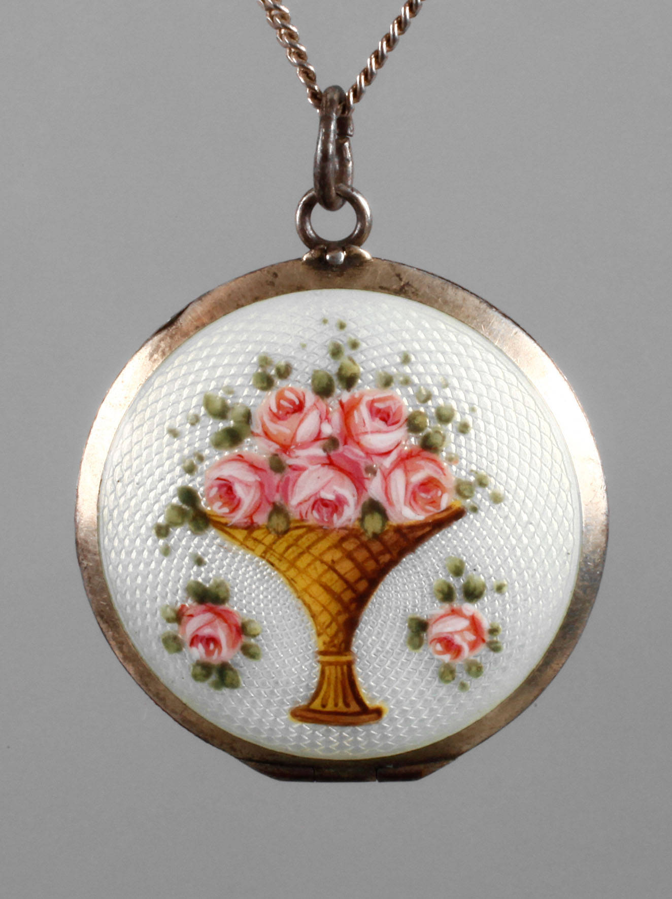 Emaillemedaillon Jugendstil