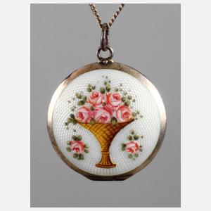 Emaillemedaillon Jugendstil