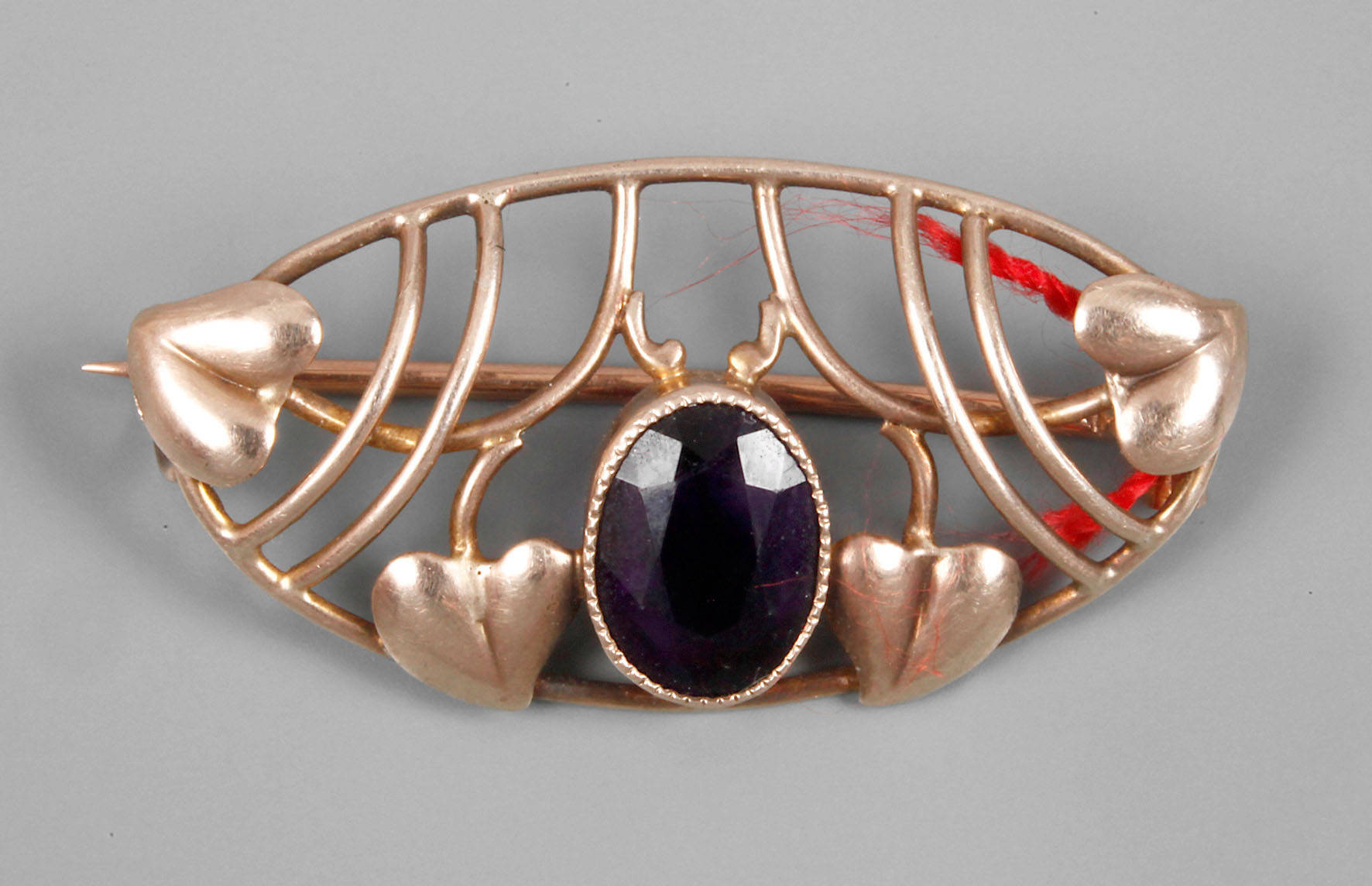 Jugendstilbrosche Gold