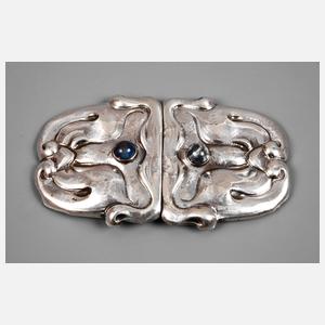 Silber Gürtelschließe Jugendstil
