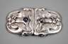 Silber Gürtelschließe Jugendstil