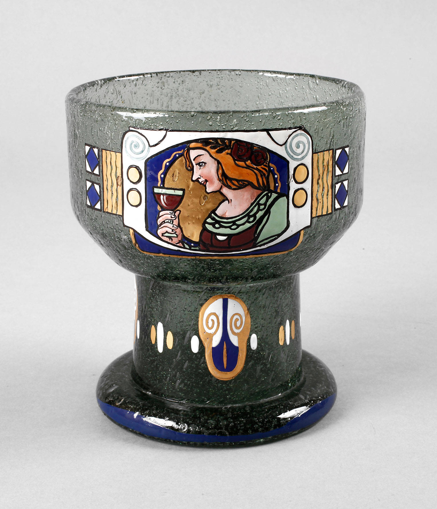Poschinger großes Jugendstil-Pokalglas