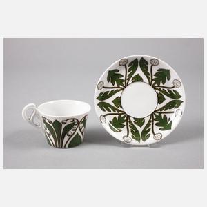Burgau Mokkatasse Jugendstil