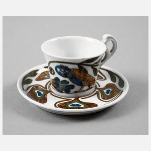 Burgau Mokkatasse Jugendstil