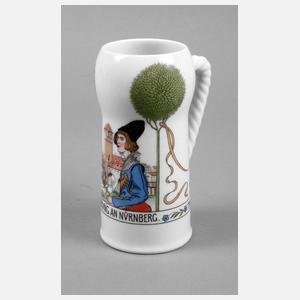 Nürnberger Erinnerungskrug Jugendstil