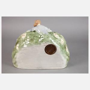 Porzellanuhr Dornröschen