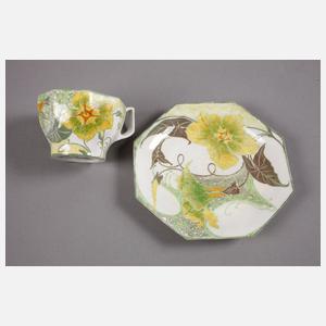 Rozenburg seltene Tasse Eierschalenporzellan