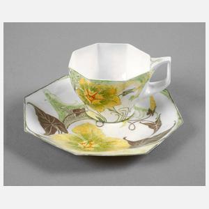 Rozenburg seltene Tasse Eierschalenporzellan