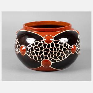 Jugendstil Cachepot Schlickerdekor