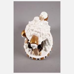 Meissen Teichert Jugendstilfigur mit Zwergen