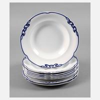 Villeroy & Boch acht Teller ”Blaue Olga”111