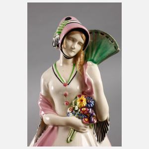 Krinolinendame ”Mädchen mit Fächer”