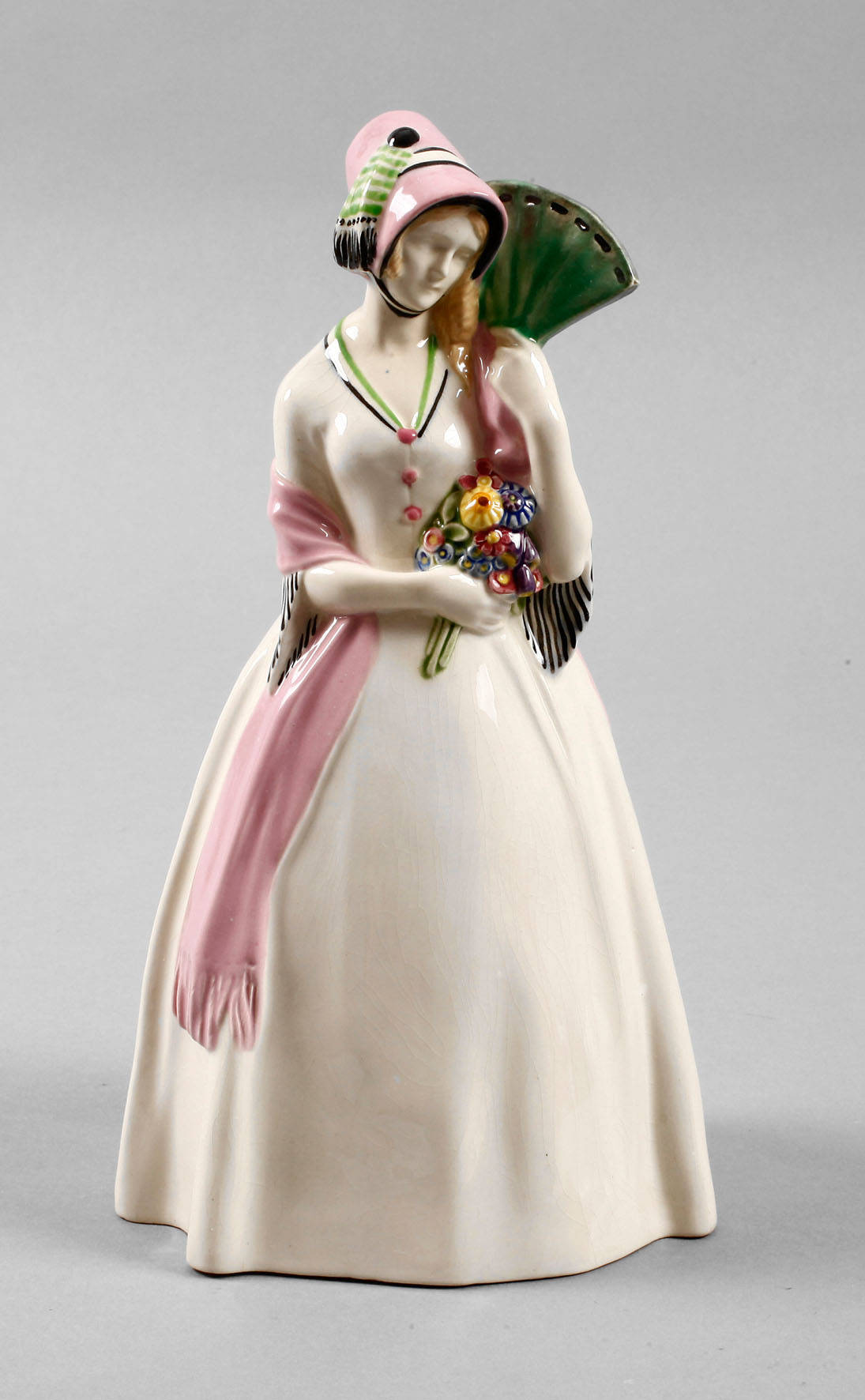 Krinolinendame ”Mädchen mit Fächer”