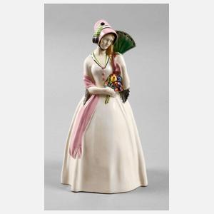Krinolinendame ”Mädchen mit Fächer”