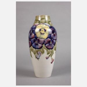 William Moorcroft Vase Stiefmütterchendekor