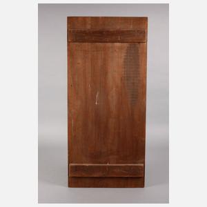 Paar Brandmalereien in der Art von Alfons Mucha