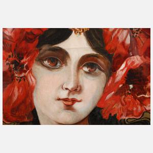 Seidenmalerei Jugendstil