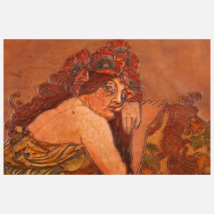 Triptychon nach Alfons Mucha