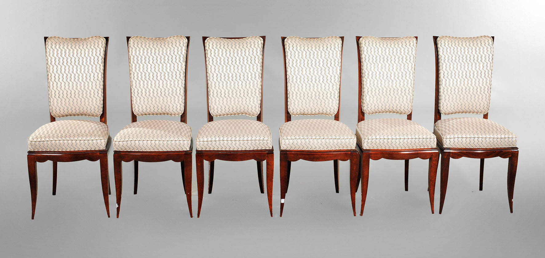 Sechs Stühle Art Déco