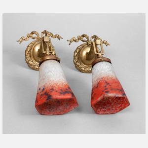 Paar Wandlampen Degué