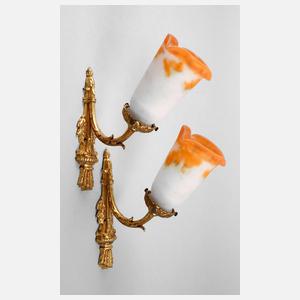 Paar Wandlampen Muller Freres