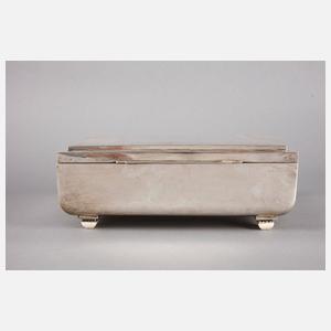 Silber Tabatiere Art déco