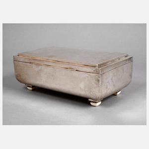 Silber Tabatiere Art déco