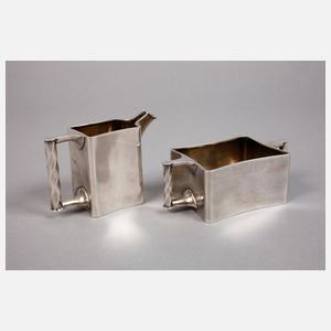 Silber Zucker-/Sahneset Wien